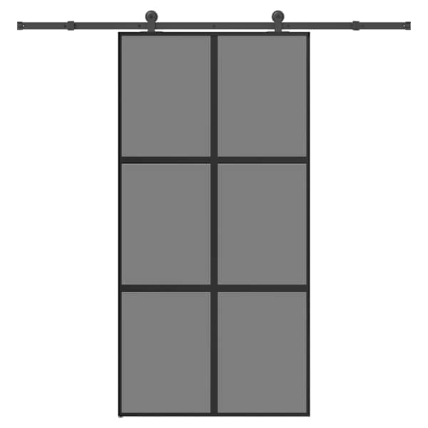 vidaXL l&uuml;kanduks riistvara komplektiga 102,5x205 cm karastatud klaas
