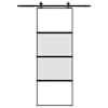 vidaXL l&uuml;kanduks koos riistvara komplektiga 76x205 cm karastatud klaas