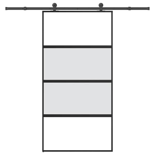 vidaXL l&uuml;kanduks riistvara komplektiga 102,5x205 cm karastatud klaas