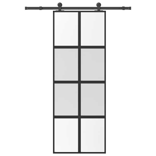 vidaXL l&uuml;kanduks koos riistvara komplektiga 76x205 cm karastatud klaas