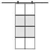 vidaXL l&uuml;kanduks riistvarakomplektiga 90x205 cm karastatud klaas
