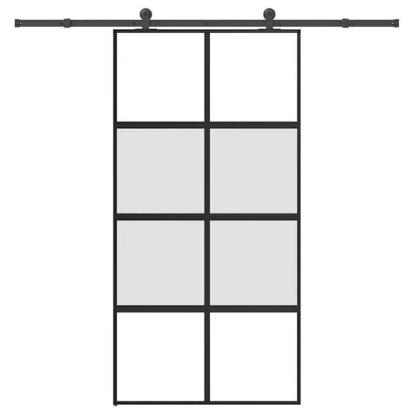 vidaXL l&uuml;kanduks riistvara komplektiga 102,5x205cm karastatud klaasist