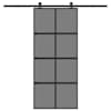 vidaXL l&uuml;kanduks riistvarakomplektiga 90x205 cm karastatud klaas