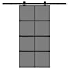 vidaXL l&uuml;kanduks riistvara komplektiga 102,5x205cm karastatud klaasist