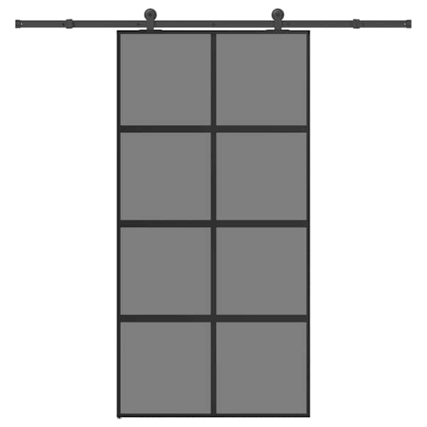 vidaXL l&uuml;kanduks riistvara komplektiga 102,5x205cm karastatud klaasist