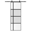 vidaXL l&uuml;kanduks koos riistvara komplektiga 76x205 cm karastatud klaas
