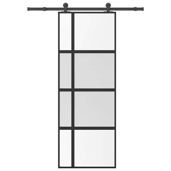 vidaXL l&uuml;kanduks koos riistvara komplektiga 76x205 cm karastatud klaas