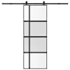vidaXL l&uuml;kanduks koos riistvara komplektiga 76x205 cm karastatud klaas