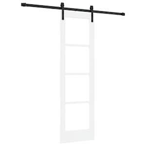 vidaXL Libisev uks ORKDAL Valge ja must 61 x 198,5 cm