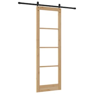 Posuvné dveře ORKDAL Přirozená a černá 78 x 232 cm - obrázek 6