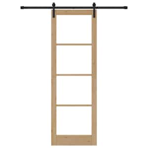 Posuvné dveře ORKDAL Přirozená a černá 78 x 232 cm - obrázek 4