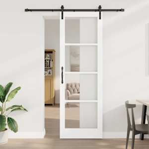 Posuvné dveře ORKDAL Bílá a černá 78 x 232 cm - obrázek 1