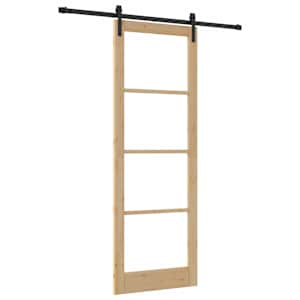 Posuvné dveře ORKDAL Přirozená a černá 83 x 232 cm - obrázek 2