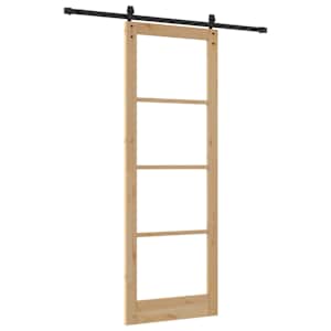 Posuvné dveře ORKDAL Přirozená a černá 83 x 232 cm - obrázek 6
