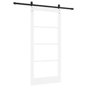 Posuvné dveře ORKDAL Bílá a černá 93 x 202 cm - obrázek 6