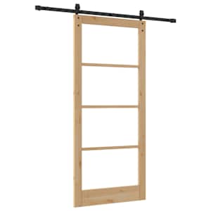 Posuvné dveře ORKDAL Přirozená a černá 93 x 211 cm - obrázek 6