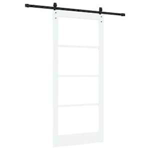 Posuvné dveře ORKDAL Bílá a černá 93 x 211 cm - obrázek 6