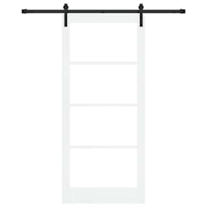 Posuvné dveře ORKDAL Bílá a černá 93 x 211 cm - obrázek 4