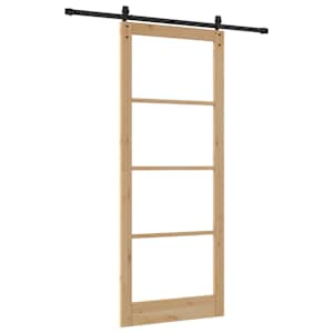 Posuvné dveře ORKDAL Přirozená a černá 93 x 232 cm - obrázek 6