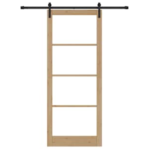 Posuvné dveře ORKDAL Přirozená a černá 93 x 232 cm - obrázek 4