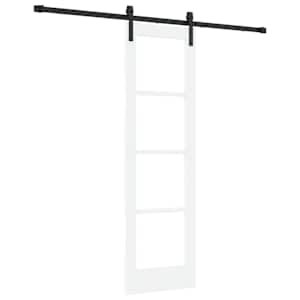 vidaXL Libisev uks ORKDAL Valge ja must 61 x 198,5 cm