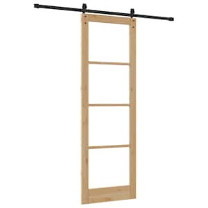 Posuvné dveře ORKDAL Přirozená a černá 78 x 232 cm - obrázek 6