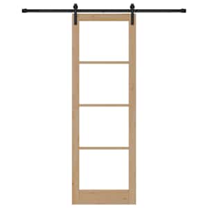 Posuvné dveře ORKDAL Přirozená a černá 78 x 232 cm - obrázek 4