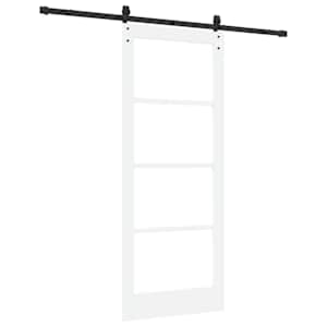 Posuvné dveře ORKDAL Bílá a černá 83 x 202 cm - obrázek 6