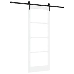 Posuvné dveře ORKDAL Bílá a černá 83 x 211 cm - obrázek 2