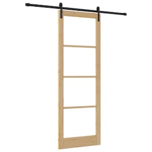 Posuvné dveře ORKDAL Přirozená a černá 83 x 232 cm - obrázek 2