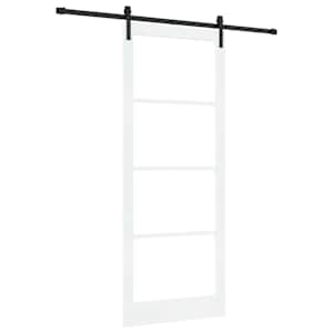Posuvné dveře ORKDAL Bílá a černá 93 x 232 cm - obrázek 2