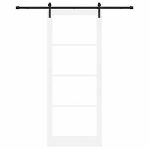 Posuvné dveře ORKDAL Bílá a černá 93 x 232 cm - obrázek 4