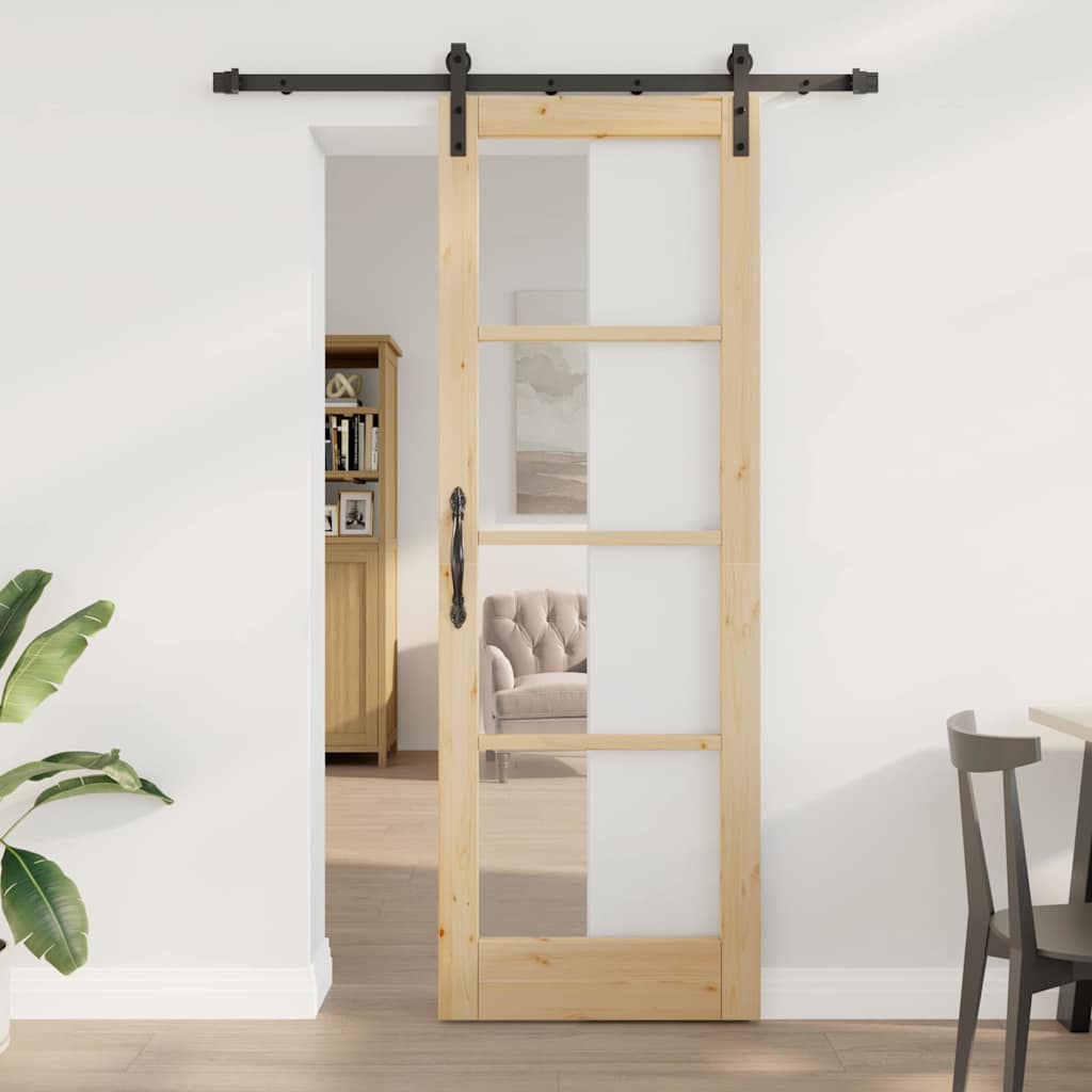 Skydedør med hardware sæt 'ORKDAL'73,5 x 211 cm