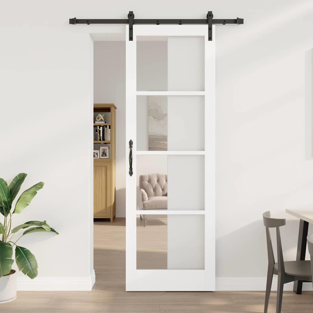 glidedør med hardware sæt 'ORKDAL'Hvid 78x232 cm