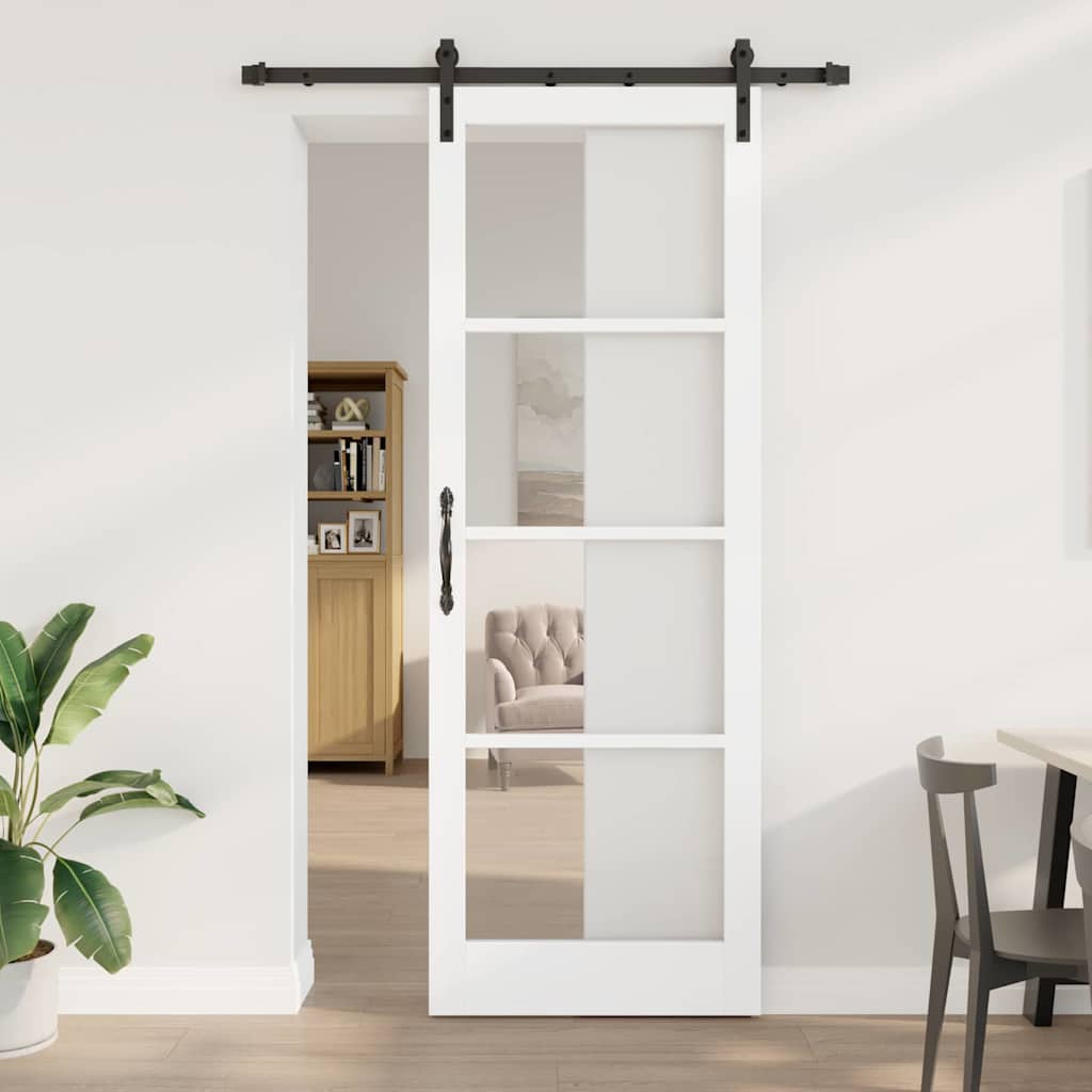 Skydedør med Hardware Sæt 'ORKDAL'Hvid 83x232 cm