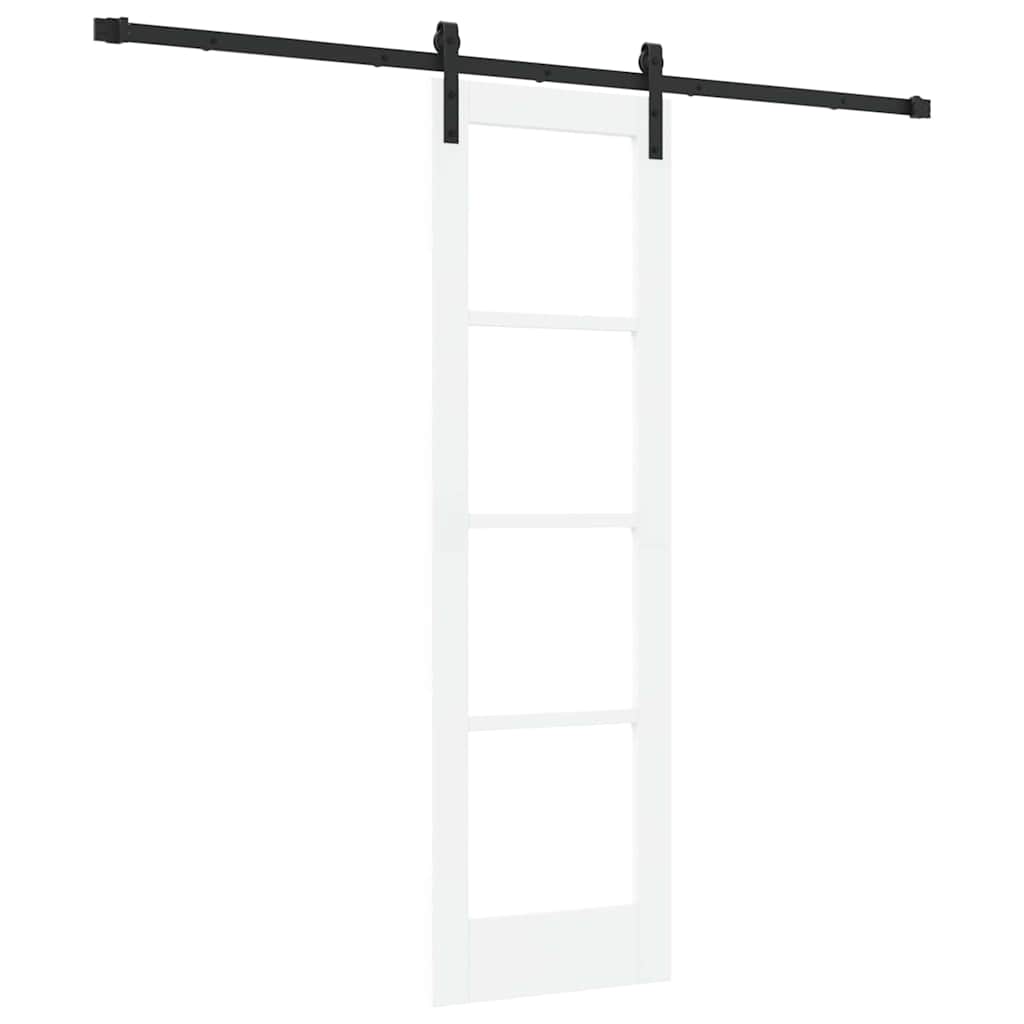 vidaXL Ușa glisantă  cu set hardware 'ORKDAL'Alb 61x198.5 cm