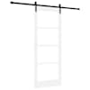 vidaXL Libisev uks ORKDAL Valge 83 x 211 cm Soe m&auml;nnipuit ja klaas