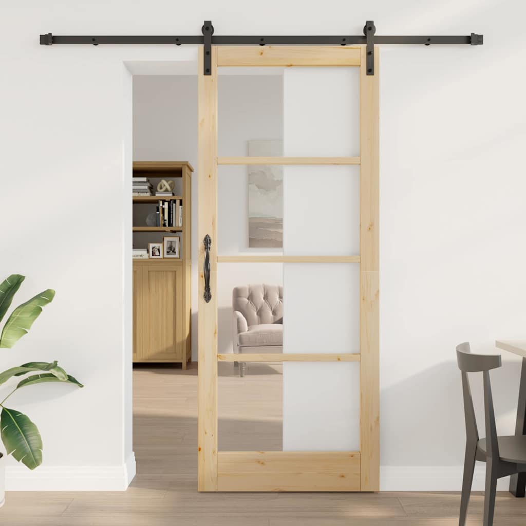 glastør med beslag sæt 'ORKDAL'86x211 cm