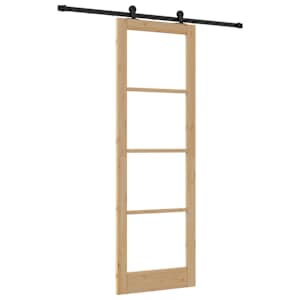 Posuvné dveře ORKDAL Přirozená a černá 78 x 232 cm - obrázek 2