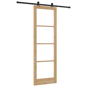 Posuvné dveře ORKDAL Přirozená a černá 78 x 232 cm - obrázek 6