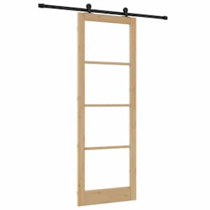 Posuvné dveře ORKDAL Přirozená a černá 83 x 232 cm - obrázek 2