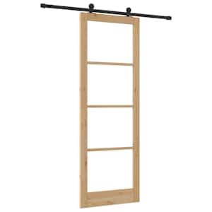 Posuvné dveře ORKDAL Přirozená a černá 83 x 232 cm - obrázek 6