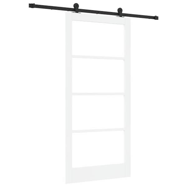vidaXL Libisev uks ORKDAL 93 x 202 cm Soe m&auml;nnipuit ja klaas