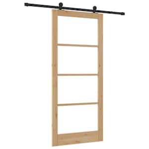 Posuvné dveře ORKDAL Přirozená a černá 93 x 211 cm - obrázek 6