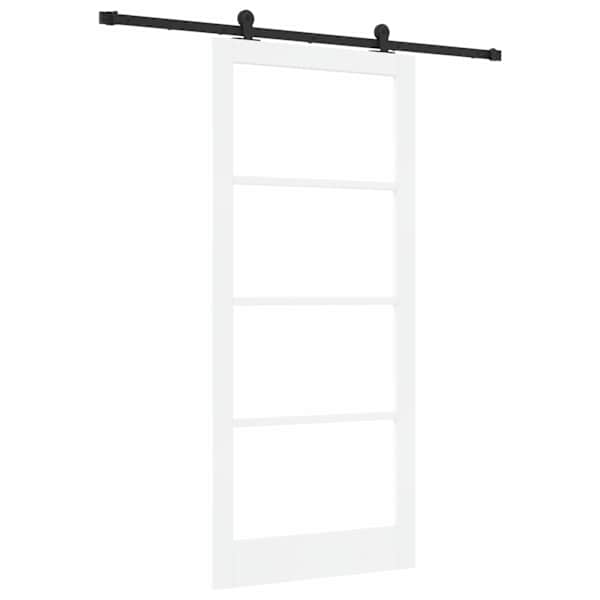 vidaXL Libisev uks ORKDAL 93 x 211 cm Soe m&auml;nnipuit ja klaas
