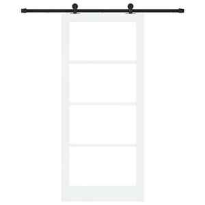 Posuvné dveře ORKDAL Bílá a černá 93 x 211 cm - obrázek 4