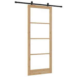 Posuvné dveře ORKDAL Přirozená a černá 93 x 232 cm - obrázek 6