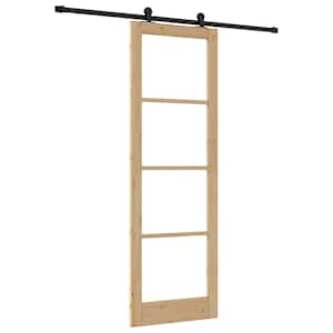 Posuvné dveře ORKDAL Přirozená a černá 78 x 232 cm - obrázek 2