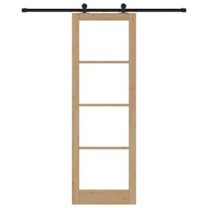 Posuvné dveře ORKDAL Přirozená a černá 78 x 232 cm - obrázek 4