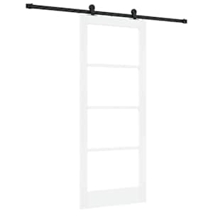 Posuvné dveře ORKDAL Bílá a černá 83 x 202 cm - obrázek 2